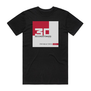 30 Seconds to Mars Two Beautiful Lies Album Cover T-Shirt Black 30 Seconds to Mars Two Beautiful Lies Album Cover T-Shirt Black