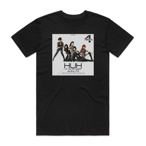 4minute Hit Your Heart Album Cover T-Shirt Black 4minute Hit Your Heart Album Cover T-Shirt Black