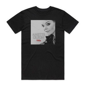 Anette Olzon Falling Album Cover T-Shirt Black Anette Olzon Falling Album Cover T-Shirt Black