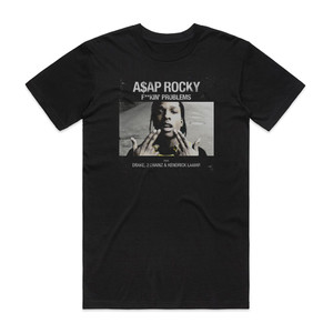 ASAP Rocky Fkin Problems Album Cover T-Shirt Black ASAP Rocky Fkin Problems Album Cover T-Shirt Black