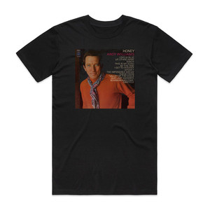 Andy Williams Honey Album Cover T-Shirt Black Andy Williams Honey Album Cover T-Shirt Black