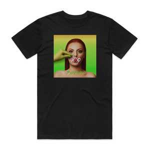 Alexandra Stan Cherry Pop Remixes Album Cover T-Shirt Black Alexandra Stan Cherry Pop Remixes Album Cover T-Shirt Black