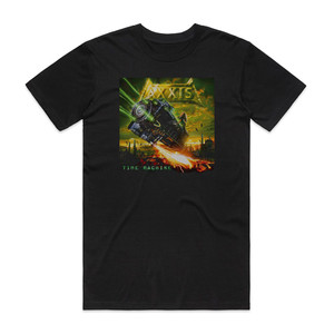 Axxis Time Machine Album Cover T-Shirt Black Axxis Time Machine Album Cover T-Shirt Black