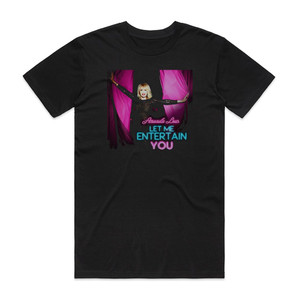 Amanda Lear Let Me Entertain You Album Cover T-Shirt Black Amanda Lear Let Me Entertain You Album Cover T-Shirt Black