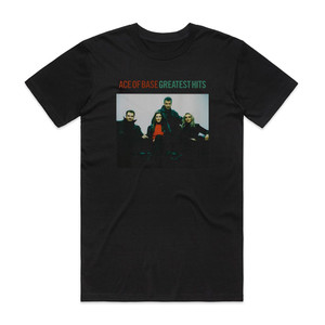 Ace of Base Greatest Hits Album Cover T-Shirt Black Ace of Base Greatest Hits Album Cover T-Shirt Black