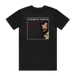 Alberto Fortis Tra Demonio E Santit Album Cover T-Shirt Black Alberto Fortis Tra Demonio E Santit Album Cover T-Shirt Black