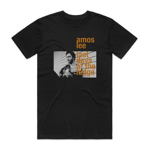 Amos Lee Last Days At The Lodge Album Cover T-Shirt Black
