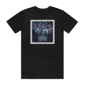 Akcent King Of Disco Album Cover T-Shirt Black Akcent King Of Disco Album Cover T-Shirt Black