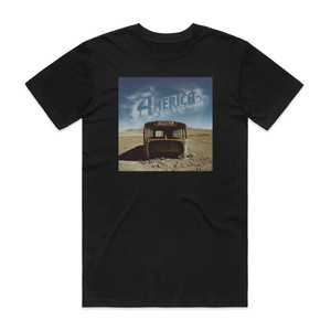 America Here Now Disc 1 Album Cover T-Shirt Black America Here Now Disc 1 Album Cover T-Shirt Black