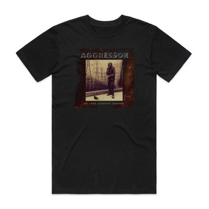 Aggressor Of Long Duration Anguish Album Cover T-Shirt Black