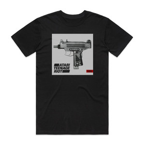 Atari Teenage Riot 1995 1 Album Cover T-Shirt Black Atari Teenage Riot 1995 1 Album Cover T-Shirt Black