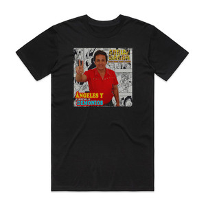 Adrian Barba Ngeles Y Demonios Album Cover T-Shirt Black Adrian Barba Ngeles Y Demonios Album Cover T-Shirt Black