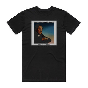 Atahualpa Yupanqui 30 Ans De Chansons Album Cover T-Shirt Black Atahualpa Yupanqui 30 Ans De Chansons Album Cover T-Shirt Black