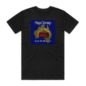 Arlo Guthrie Live In Sydney Album Cover T-Shirt Black Arlo Guthrie Live In Sydney Album Cover T-Shirt Black