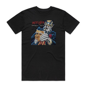 Accuser Double Talk Album Cover T-Shirt Black Accuser Double Talk Album Cover T-Shirt Black