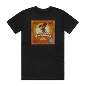 Amadou and Mariam Dimanche Bamako Album Cover T-Shirt Black Amadou and Mariam Dimanche Bamako Album Cover T-Shirt Black