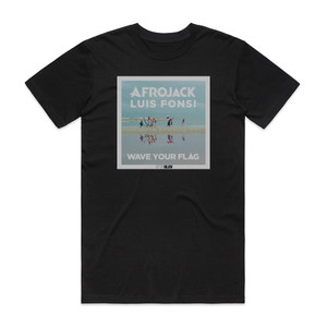 Afrojack Wave Your Flag Album Cover T-Shirt Black Afrojack Wave Your Flag Album Cover T-Shirt Black