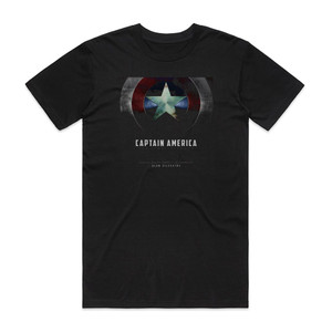 Alan Silvestri Captain America The First Avenger 1 Album Cover T-Shirt Black Alan Silvestri Captain America The First Avenger 1 Album Cover T-Shirt Black
