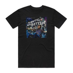 Alan Silvestri Flight Of The Navigator Album Cover T-Shirt Black Alan Silvestri Flight Of The Navigator Album Cover T-Shirt Black