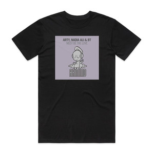 Arty Must Be The Love 1 Album Cover T-Shirt Black Arty Must Be The Love 1 Album Cover T-Shirt Black