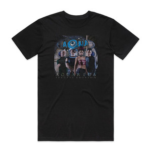 Aqua Aquarius 1 Album Cover T-Shirt Black Aqua Aquarius 1 Album Cover T-Shirt Black