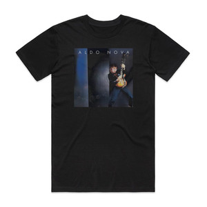 Aldo Nova Aldo Nova Album Cover T-Shirt Black Aldo Nova Aldo Nova Album Cover T-Shirt Black