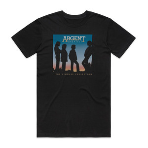 Argent Greatest The Singles Collection Album Cover T-Shirt Black Argent Greatest The Singles Collection Album Cover T-Shirt Black