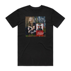 Avril Lavigne Alice 2 Album Cover T-Shirt Black Avril Lavigne Alice 2 Album Cover T-Shirt Black