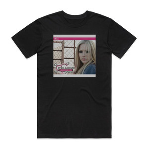 Avril Lavigne Girlfriend 2 Album Cover T-Shirt Black Avril Lavigne Girlfriend 2 Album Cover T-Shirt Black