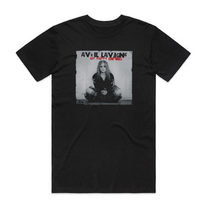 Avril Lavigne My Happy Ending Album Cover T-Shirt Black Avril Lavigne My Happy Ending Album Cover T-Shirt Black