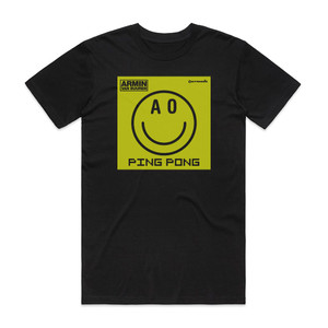 Armin van Buuren Ping Pong Album Cover T-Shirt Black Armin van Buuren Ping Pong Album Cover T-Shirt Black