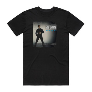 Armin van Buuren Anthems Ultimate Singles Collected Album Cover T-Shirt Black