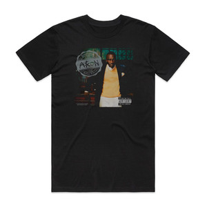 Akon Konvicted Advance Album Cover T-Shirt Black Akon Konvicted Advance Album Cover T-Shirt Black