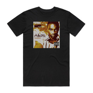 Akon Locked Up Album Cover T-Shirt Black Akon Locked Up Album Cover T-Shirt Black