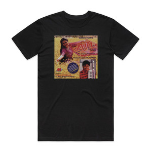 A R Rahman Roja Album Cover T-Shirt Black A R Rahman Roja Album Cover T-Shirt Black