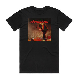 Annihilator Live At Masters Of Rock Album Cover T-Shirt Black