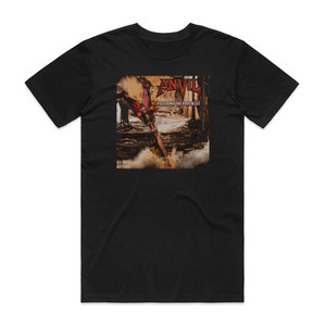 Anvil Pounding The Pavement Album Cover T-Shirt Black Anvil Pounding The Pavement Album Cover T-Shirt Black