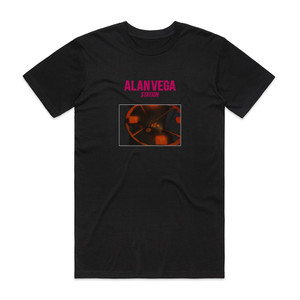 Alan Vega Station Album Cover T-Shirt Black