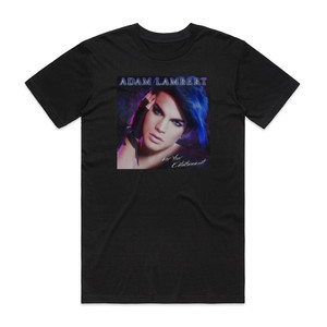 Adam Lambert For Your Entertainment Album Cover T-Shirt Black Adam Lambert For Your Entertainment Album Cover T-Shirt Black