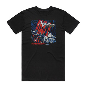 Alice in Videoland Outrageous Album Cover T-Shirt Black