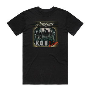 Aventura Kob Album Cover T-Shirt Black Aventura Kob Album Cover T-Shirt Black