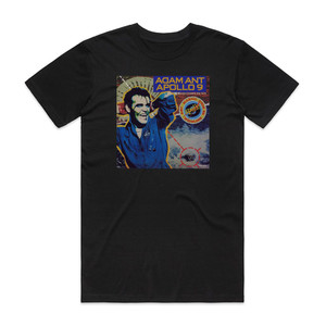 Adam Ant Apollo 9 Splashdown Re Mix Album Cover T-Shirt Black