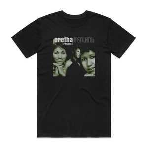Aretha Franklin Respect Album Cover T-Shirt Black