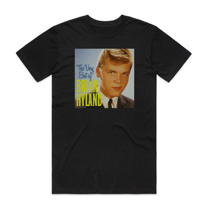 Brian Hyland The Very Best Of Brian Hyland Album Cover T-Shirt Black Brian Hyland The Very Best Of Brian Hyland Album Cover T-Shirt Black