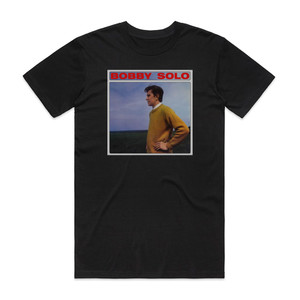 Bobby Solo Bobby Solo Album Cover T-Shirt Black Bobby Solo Bobby Solo Album Cover T-Shirt Black