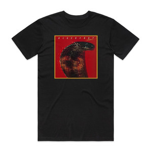 Blackfoot Strikes 1 Album Cover T-Shirt Black Blackfoot Strikes 1 Album Cover T-Shirt Black