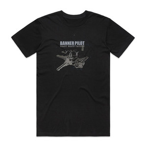 Banner Pilot Heart Beats Pacific Album Cover T-Shirt Black Banner Pilot Heart Beats Pacific Album Cover T-Shirt Black