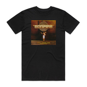Bonfire Whos Fooling Who Album Cover T-Shirt Black Bonfire Whos Fooling Who Album Cover T-Shirt Black