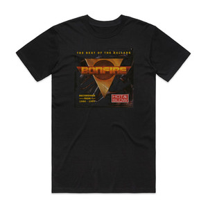 Bonfire The Best Of Ballads Album Cover T-Shirt Black Bonfire The Best Of Ballads Album Cover T-Shirt Black