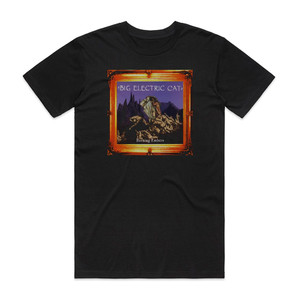 Big Electric Cat Burning Embers Album Cover T-Shirt Black